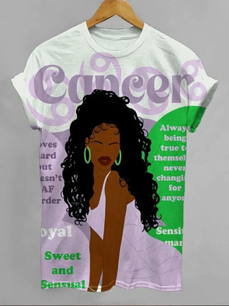 Cancer Girly Season Unisex Short Sleeve Tshirt