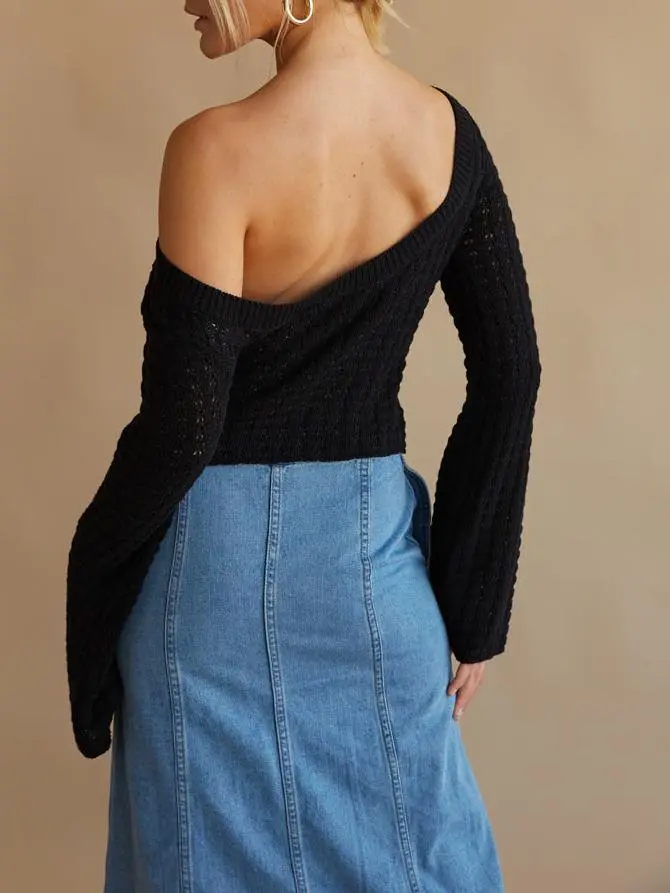 Jackie Slouchy Bell Sleeve Sweater