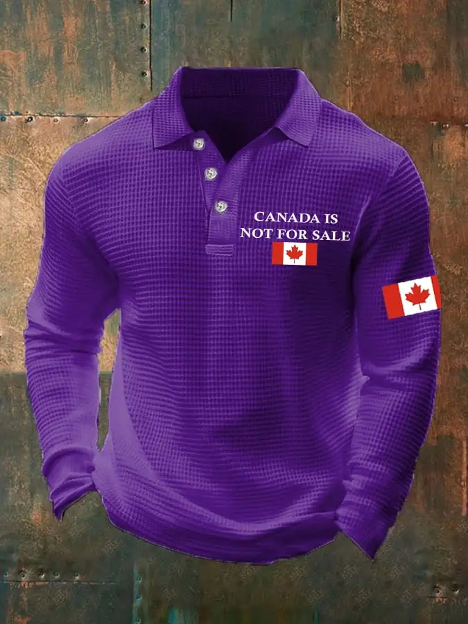 Men's Canada Is Not For Sale Printed Polo Shirt
