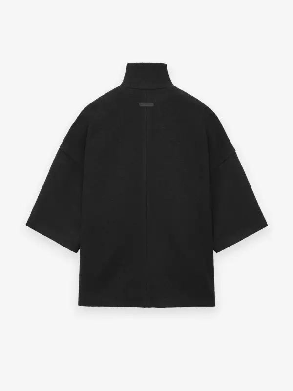 Boiled Wool Short Sleeve Jacket