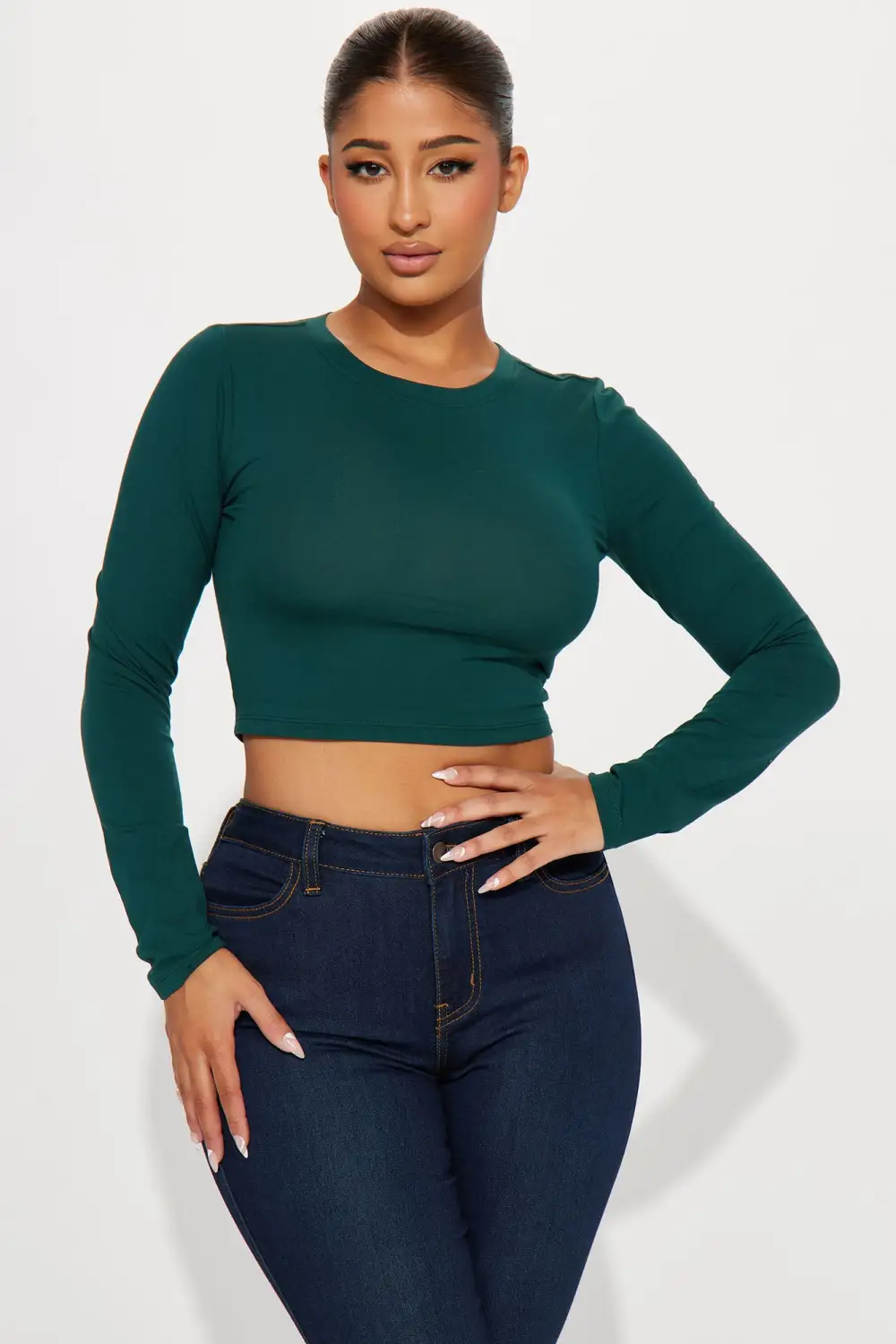 Robin Long Sleeve Top - Hunter