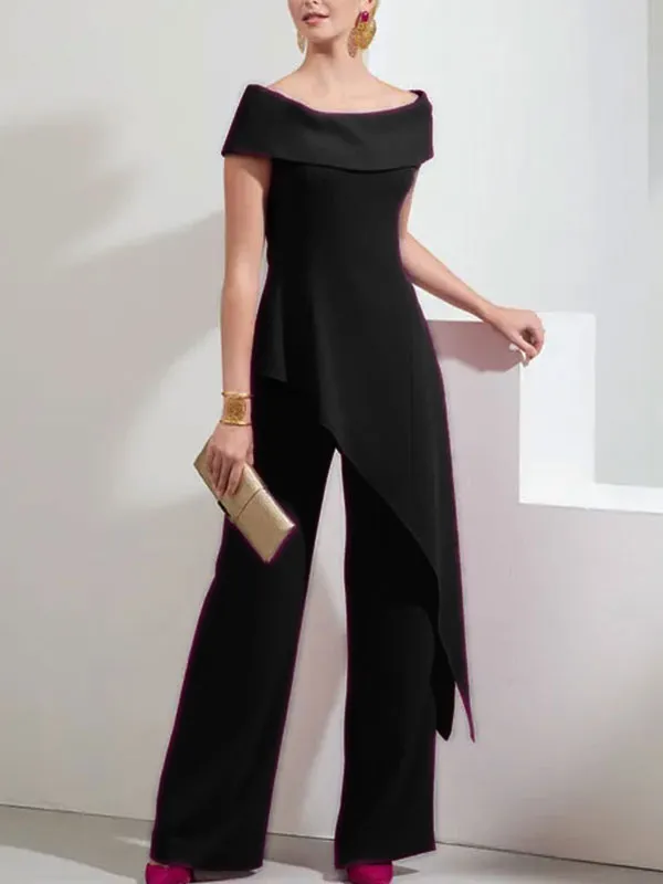 One-shoulder temperament design prom ladies suit