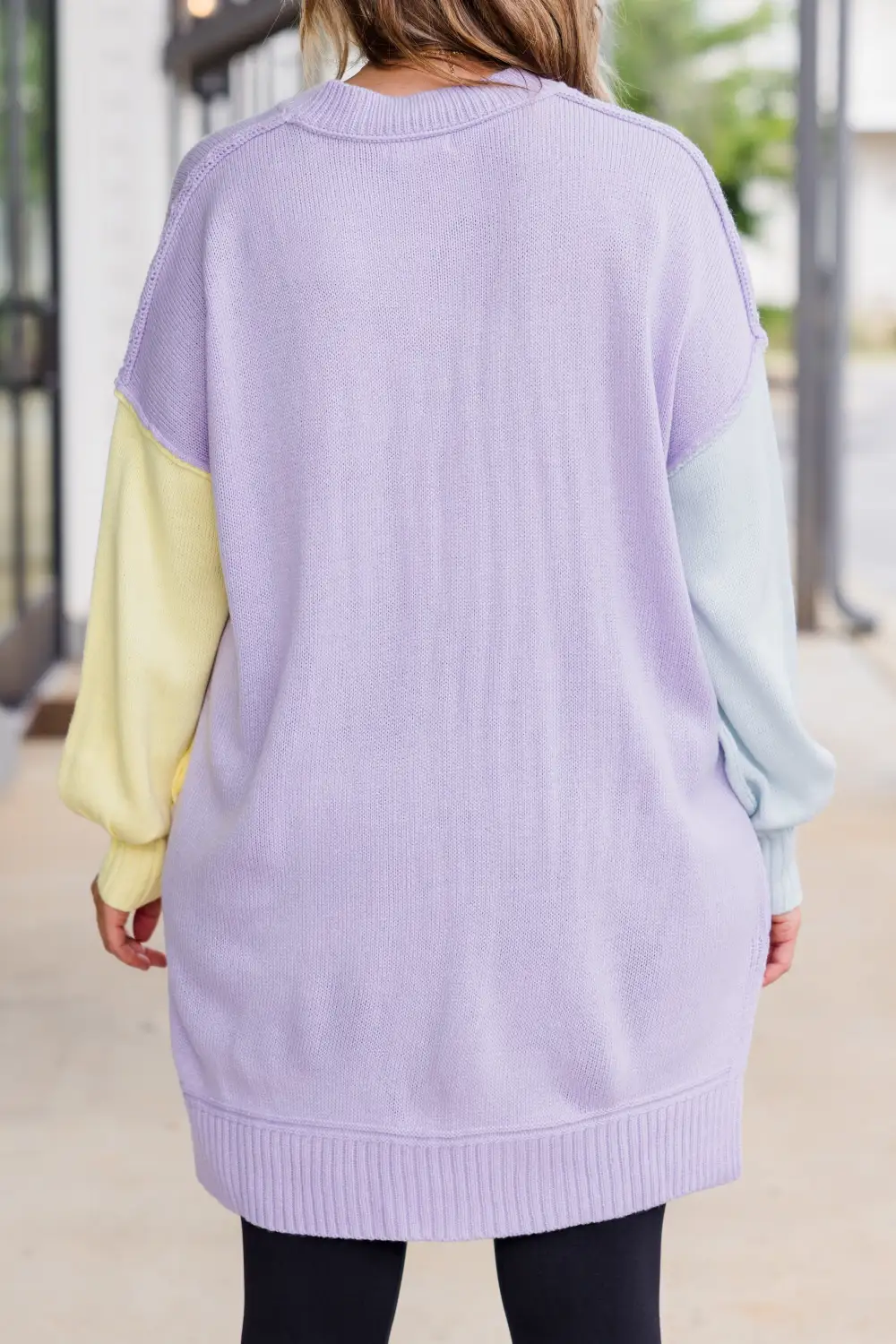 Cozy Days Coming Sweater, Lavender Multi