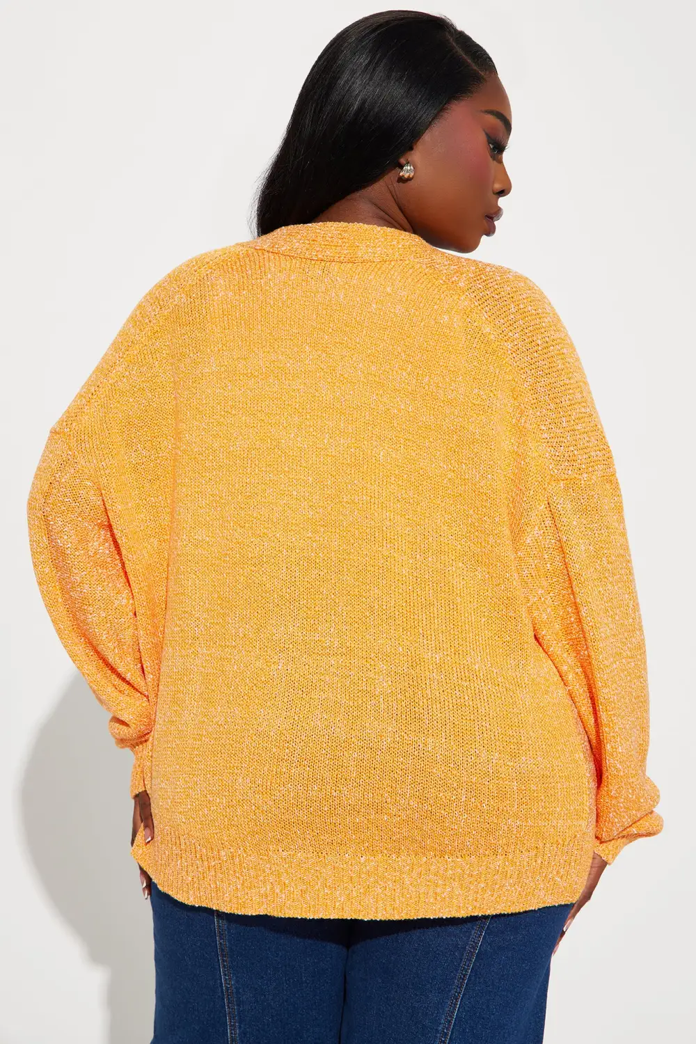 Audree Cardigan Sweater - Orange