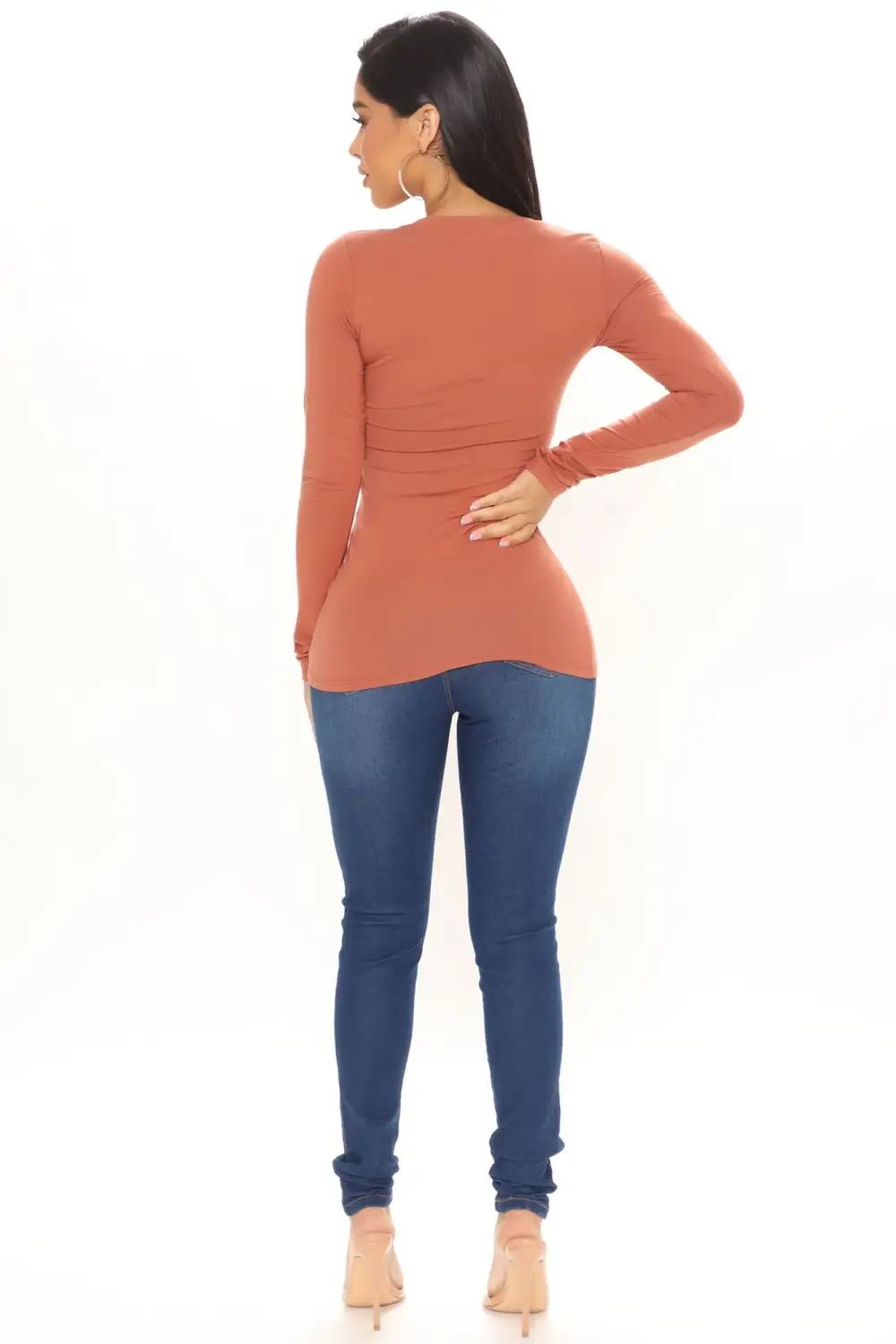 Your Everyday Long Sleeve Tee - Marsala