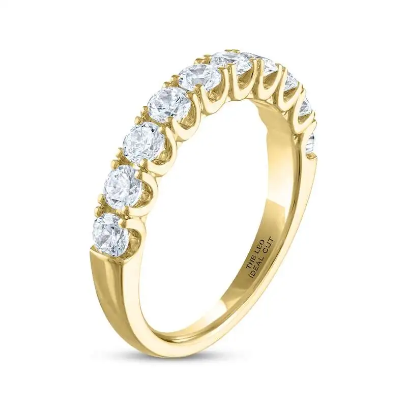 THE LEO Ideal Cut Diamond Anniversary Band 1 ct tw 14K Yellow Gold