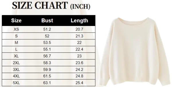 Women's Plain Scoop Neck Sweater