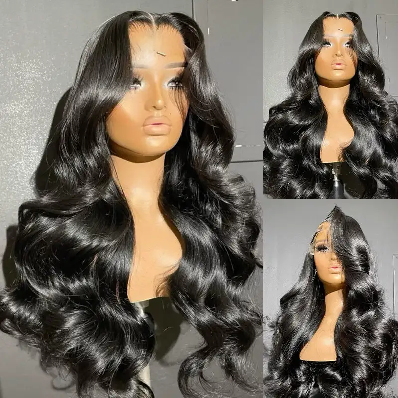 Real HD| Body Wave Glueless Lace Closure Wig 250% Raw Virgin Human Hair Wig