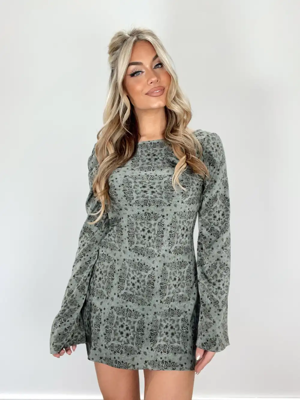 Paisley Party Mini Dress