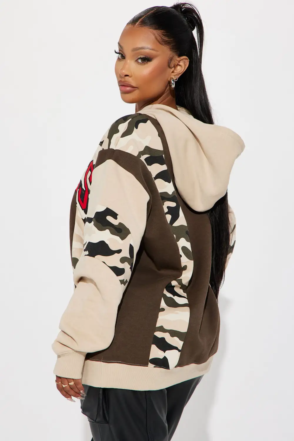 Bulls Camo Hoodie - Brown/combo