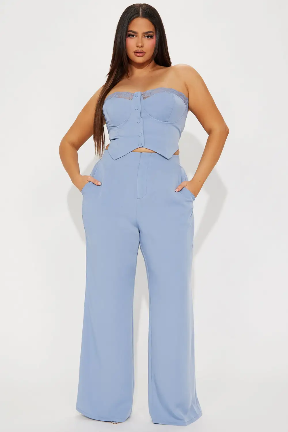 Sapphire Pant Set - Slate Blue