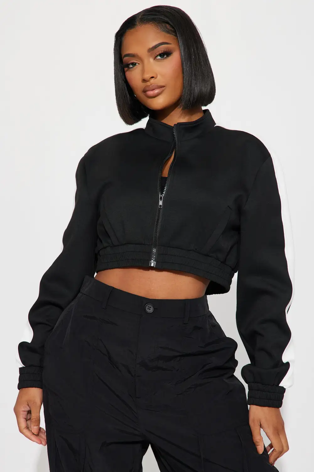 Earned My Stripes Lounge Jacket - Black