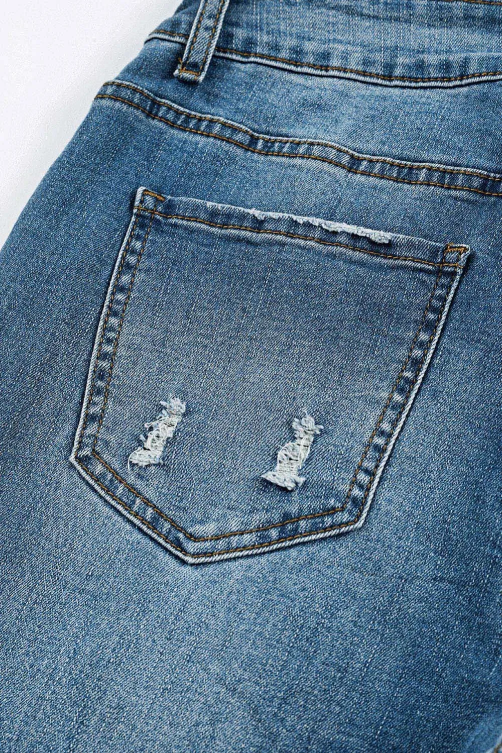 Ombre Pink Leopard Denim Jeans