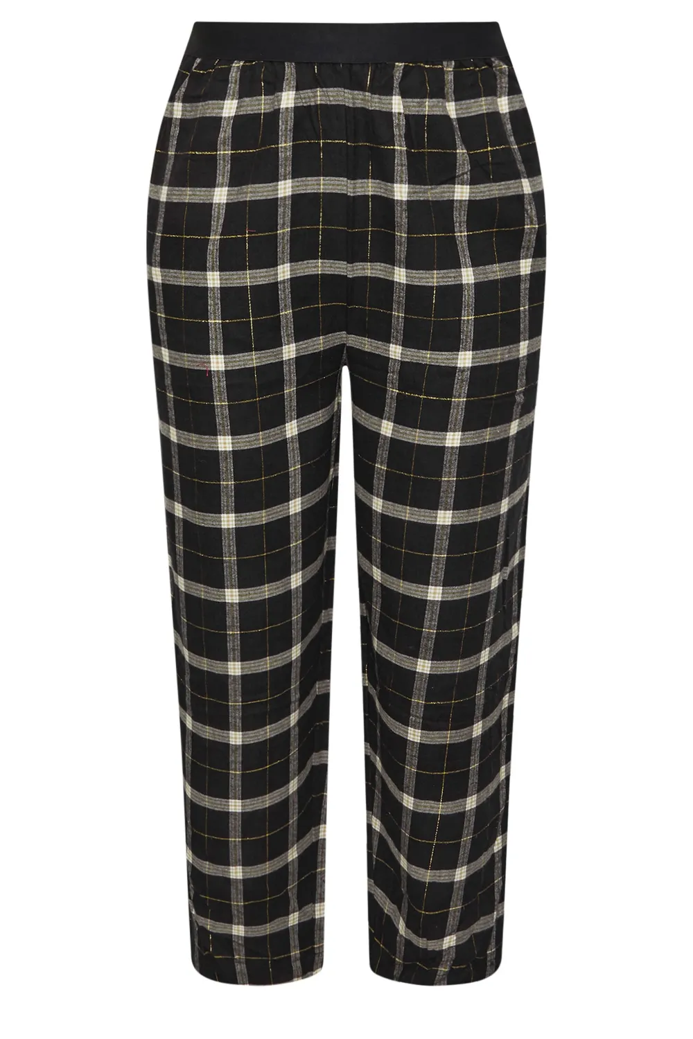 YOURS Curve Red Boyfriend Check Pyjama Bottoms