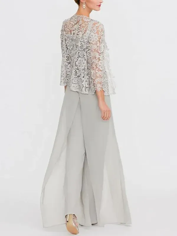 Lace Sleeveless Tank Top Trousers Three-piece Suit