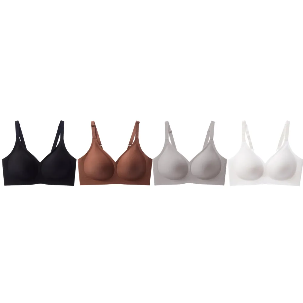 Jelly Wireless Women Comfortable Push Up Bras