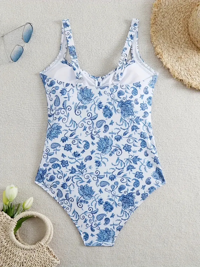 Stylish Comfy Fashion Design One-piece Swimsuit, Classic & Elegant Bathing Suit, Women's Swimwear & Clothing