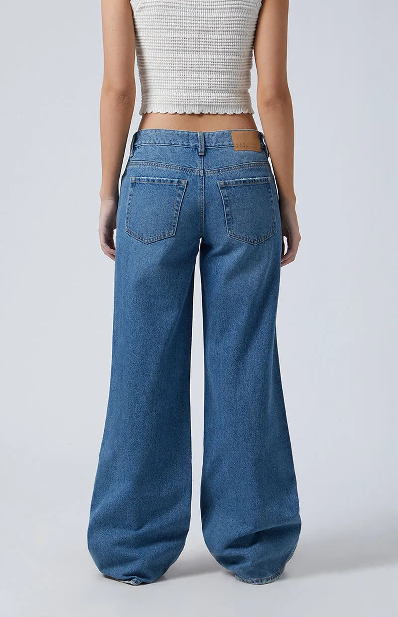PacSun Casey Low Rise Baggy Jeans Medium Indigo