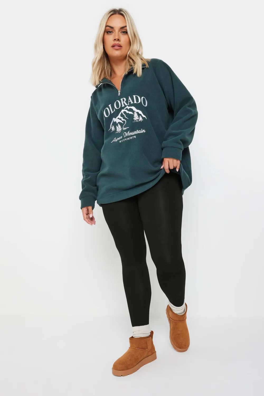 Curve Black Stretch Stirrup Leggings