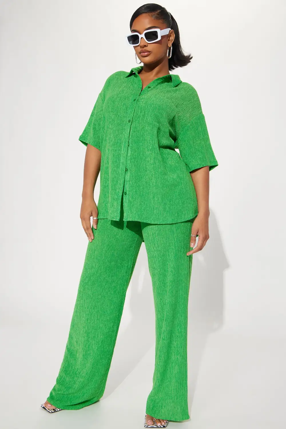 Vacay Vibes Pant Set - Green
