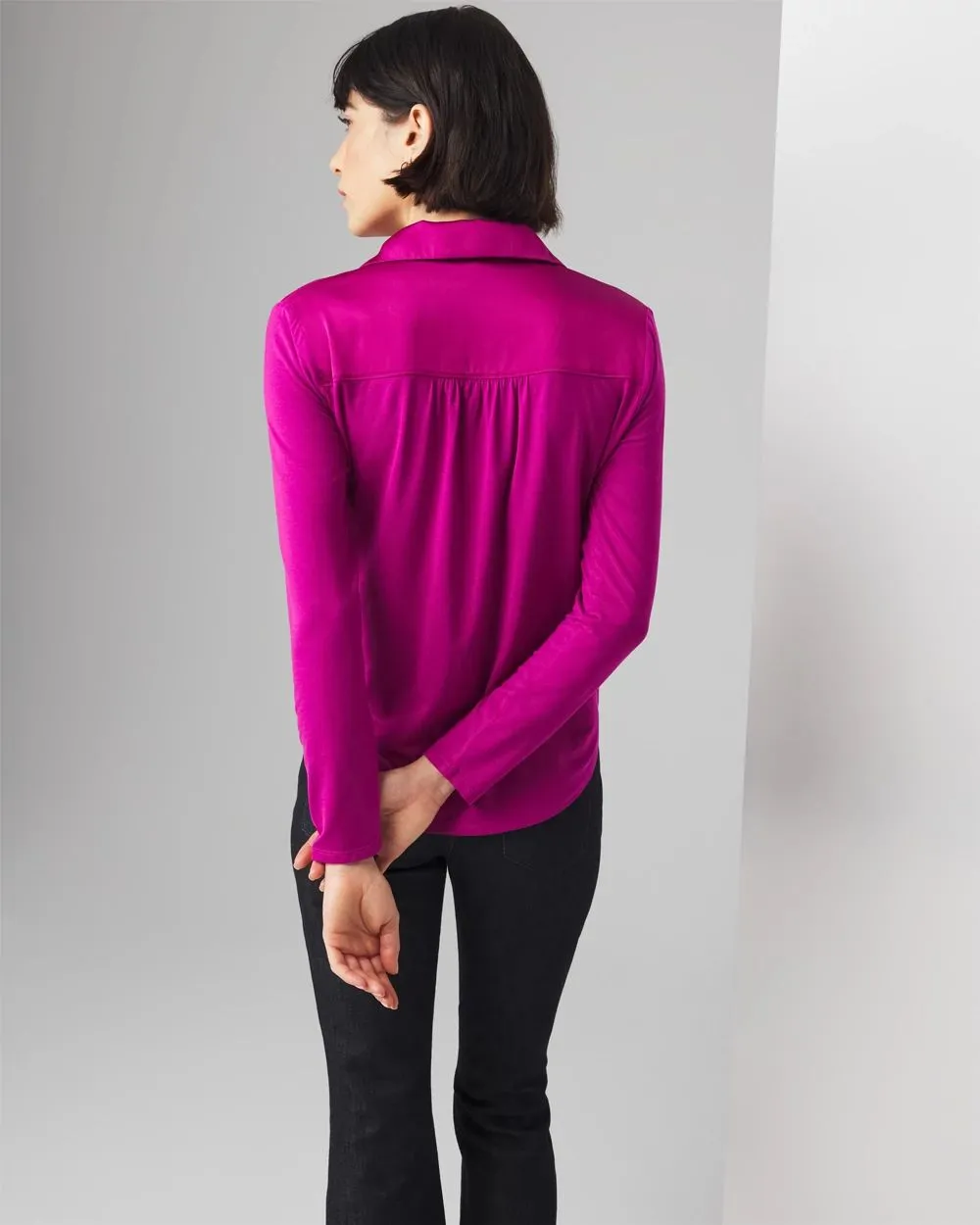 Woven Front Tee