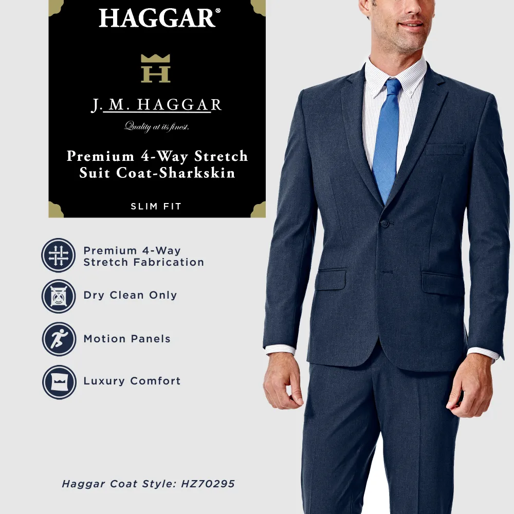 Haggar J.M. Haggar&trade; 4 Way Stretch Slim Fit Flat Front Suit Jacket