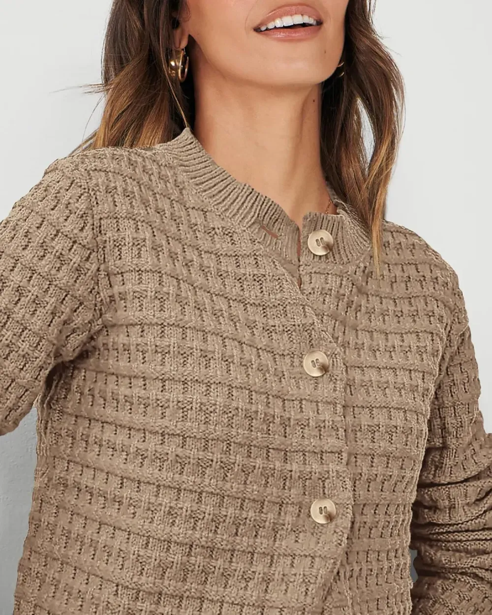 Women's Knit Cardigan Sweaters Casual Long Sleeve Open Front Button Down Trendy Jackets Outerwear