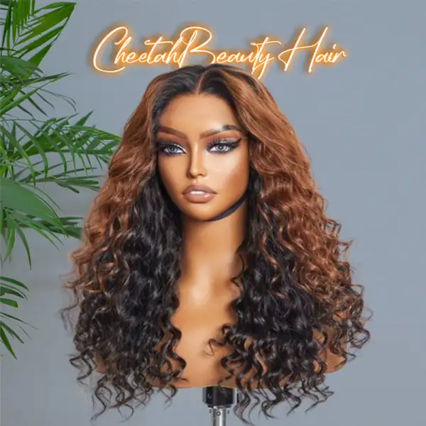 Wear & Go M-Cap Ombre Loose Wave 9x6 Lace Glueless Wig Pre Bleached Human Hair Wig