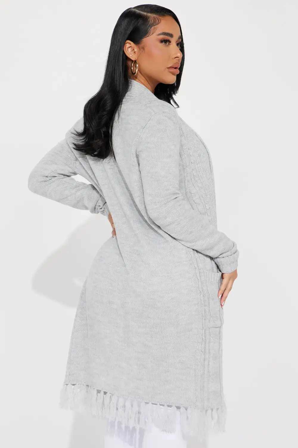Jacinta Duster Cardigan - Grey