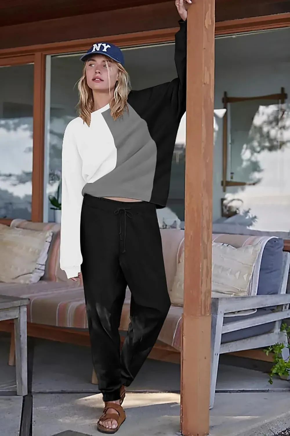 Lounge Sets for Women Two Piece Outfits Sweatsuits Sets Long Pant Loungewear Workout Athletic Tracksuits