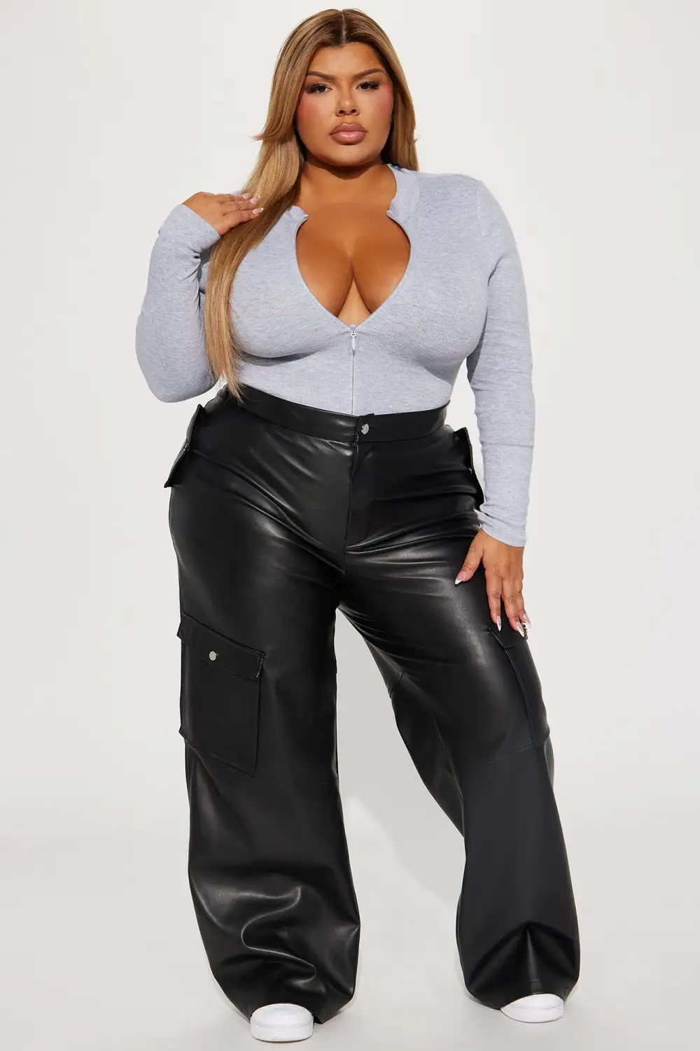 Grind Time Beyond Long Sleeve Bodysuit - HeatherGrey