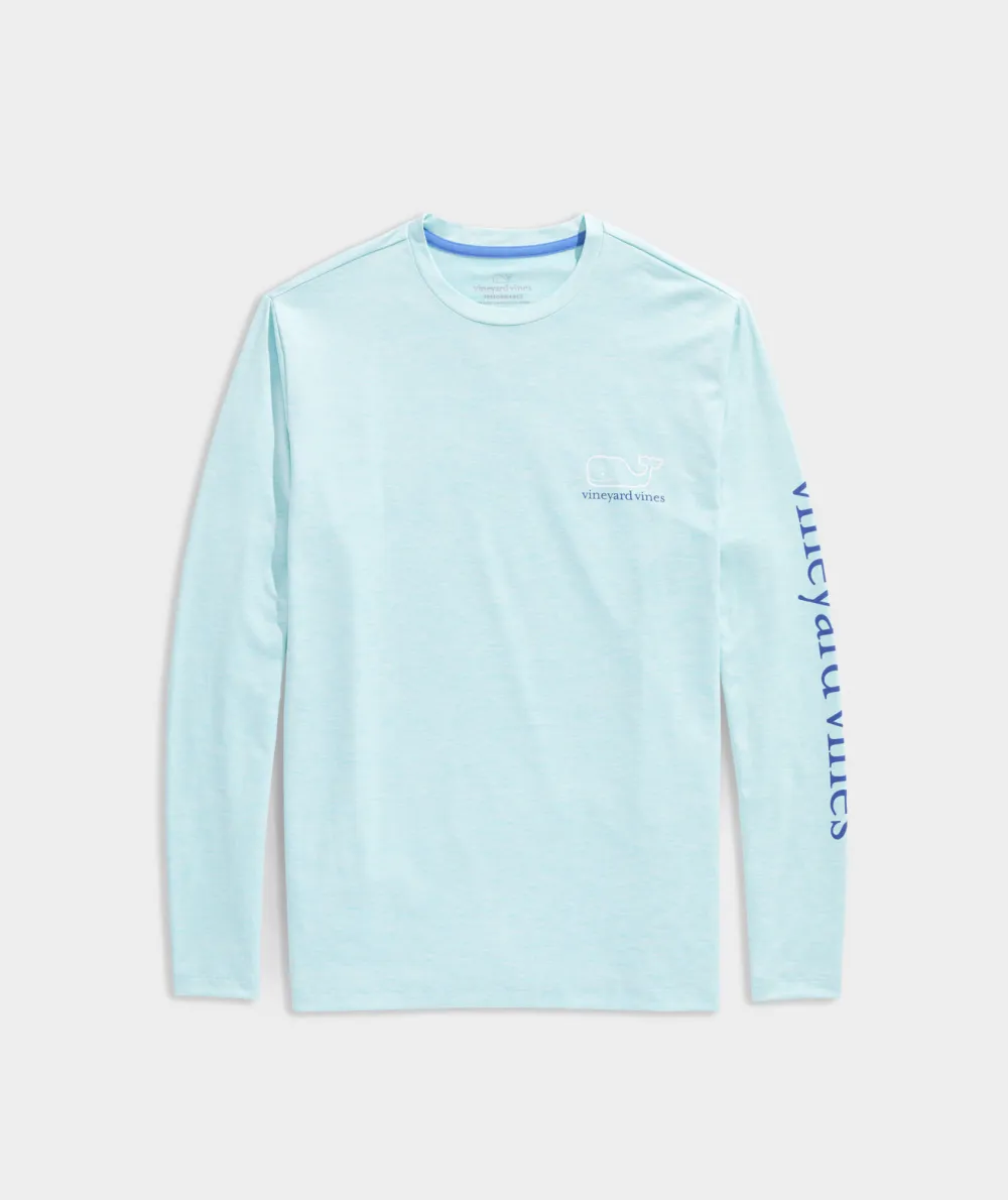 Whale Logo Long-Sleeve Harbor Performance Tee