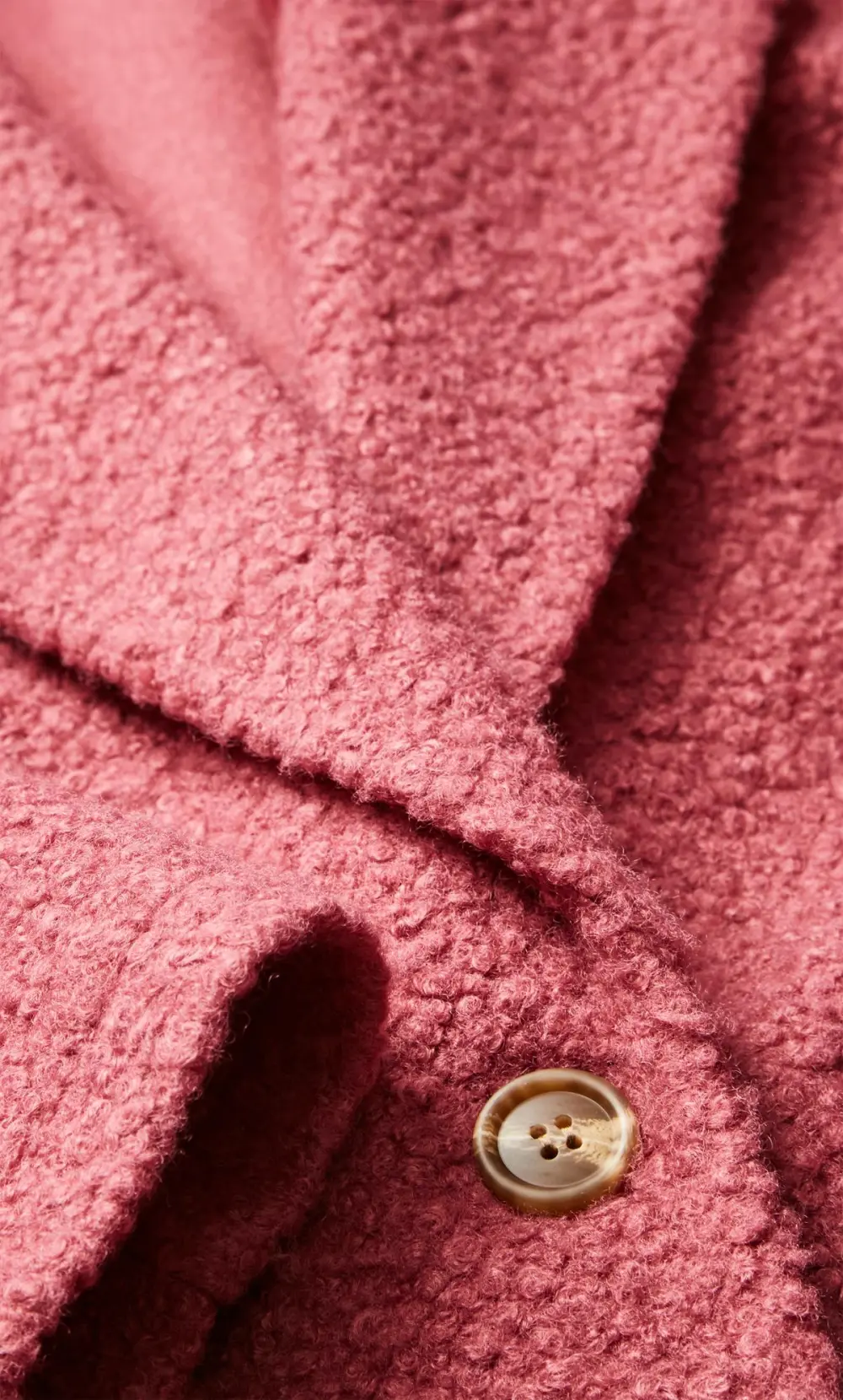 Evans Pink Boucle Coat