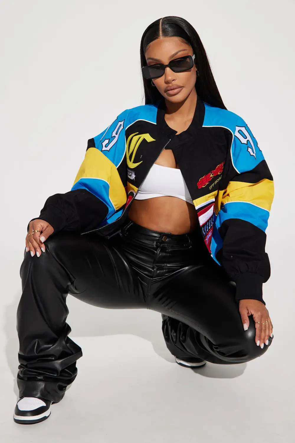 LA  Racer Bomber Jacket - Black/combo