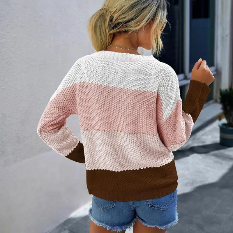 Boho Striped Knit Sweater