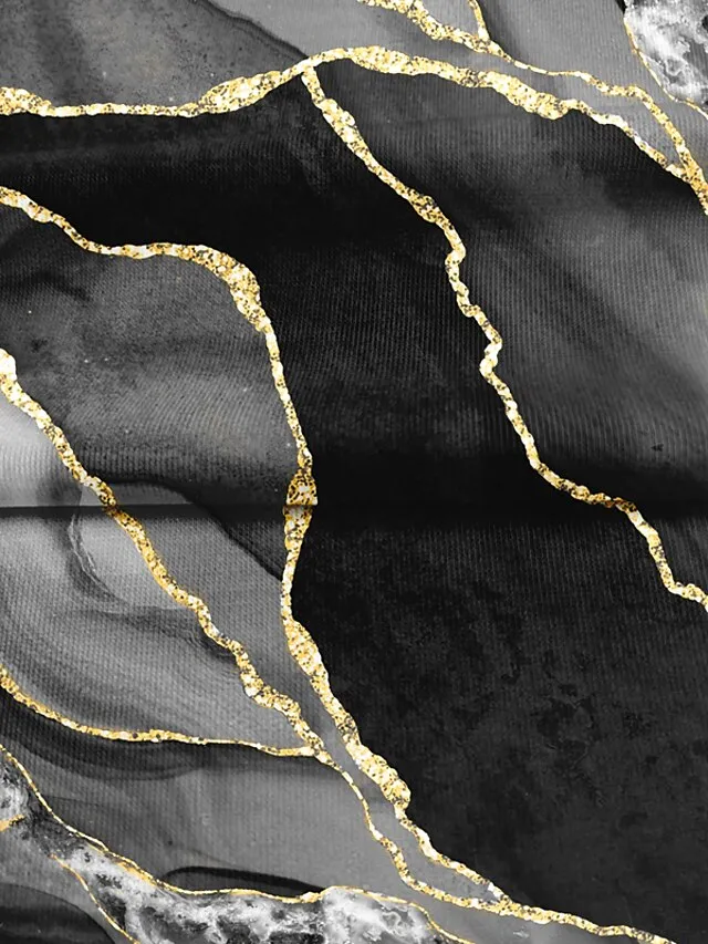 Women's T shirt Tee Black Pink Blue Graphic Print Short Sleeve Casual Weekend Basic V Neck Regular Fit Abstract Painting