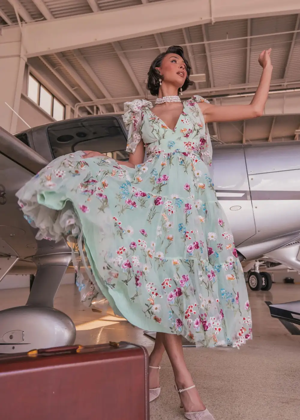 Margaret Midi Dress Green