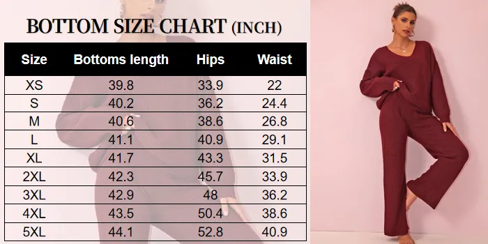 Two-piece Set Women's Solid Color Drop Shoulder Sweater & Pants