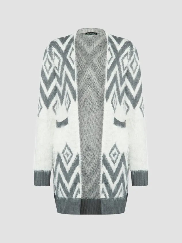 Geometric Vintage Cardigan