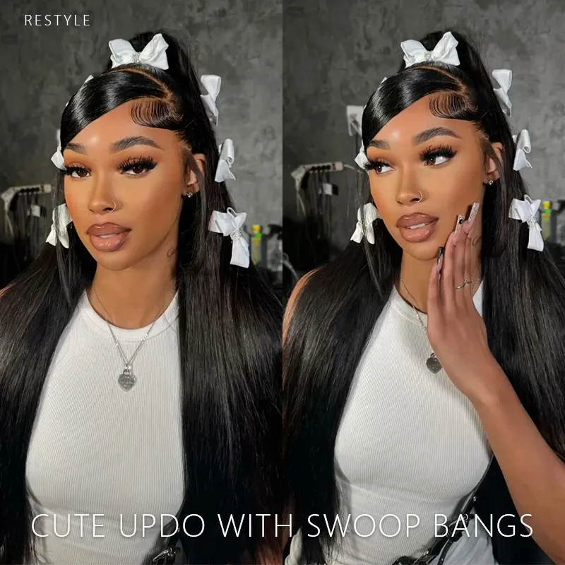 Undetectable HD Lace 13×4 Straight Lace Front Wigs Human Hair Pre Plucked Sterly Hair