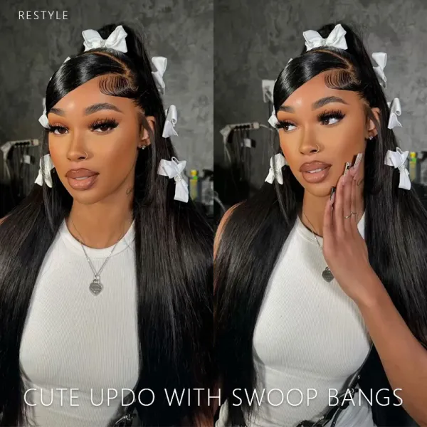 Undetectable HD Lace 13×4 Straight Lace Front Wigs Human Hair Pre Plucked Sterly Hair