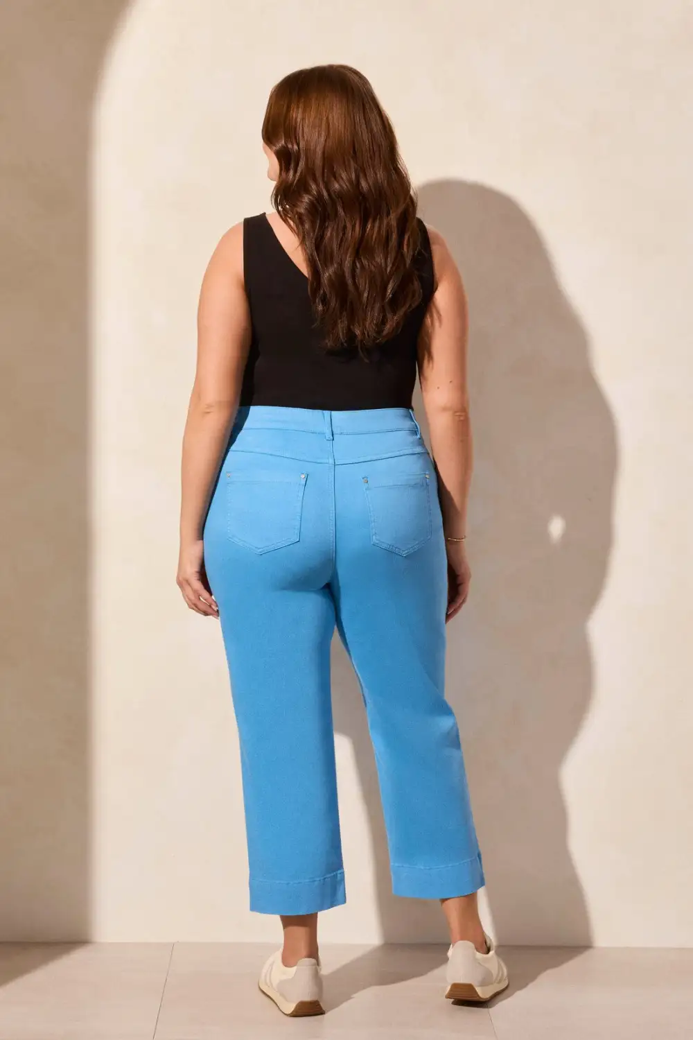 Pull-On Kick Flare Capri-Deep Sea