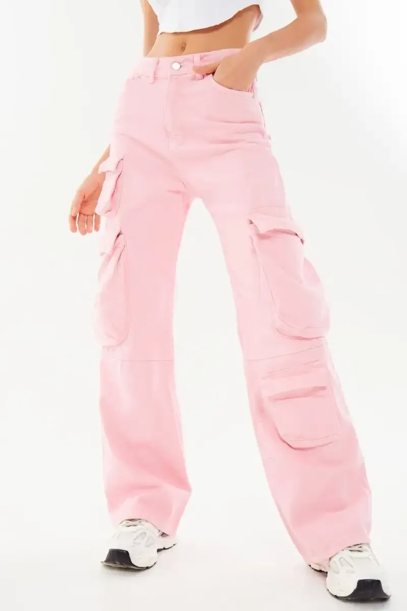 Cargo High Rise Flare Jeans