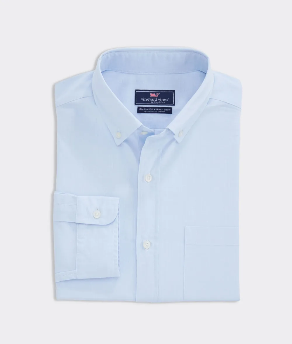 Stretch Poplin Solid Shirt