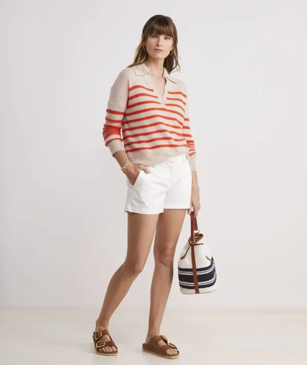 Woven Striped Bucket Bag