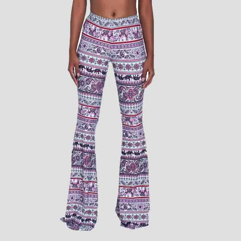 Featured Floral Printed Women's Casual Pants