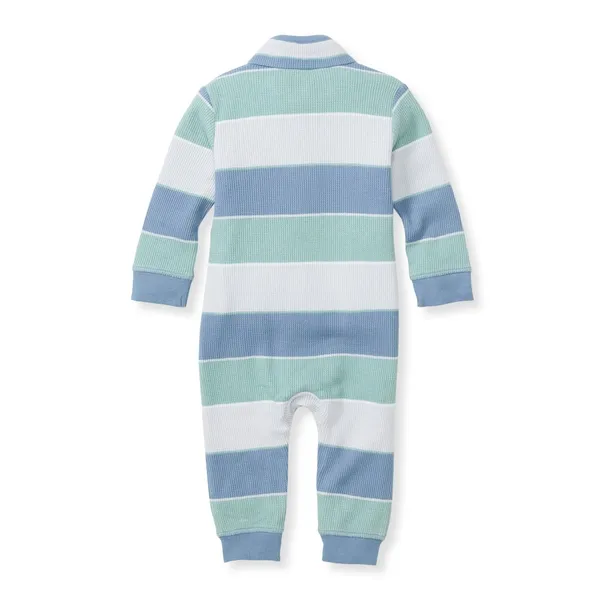 Around The World Stripe Organic Baby Boy Jumpsuit
