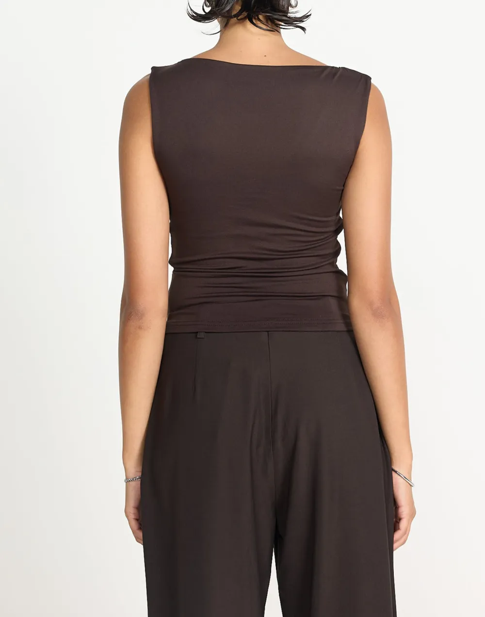 Designer Asymmetrical Neckline Women's Vest