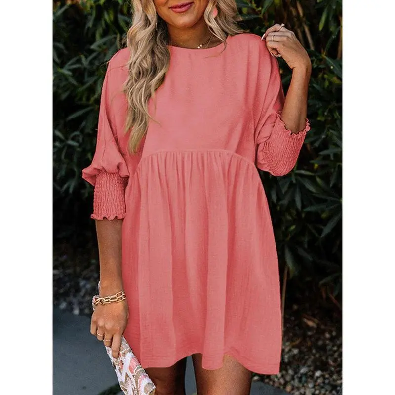 Women's Summer Casual Loose Fit Tunic Dress