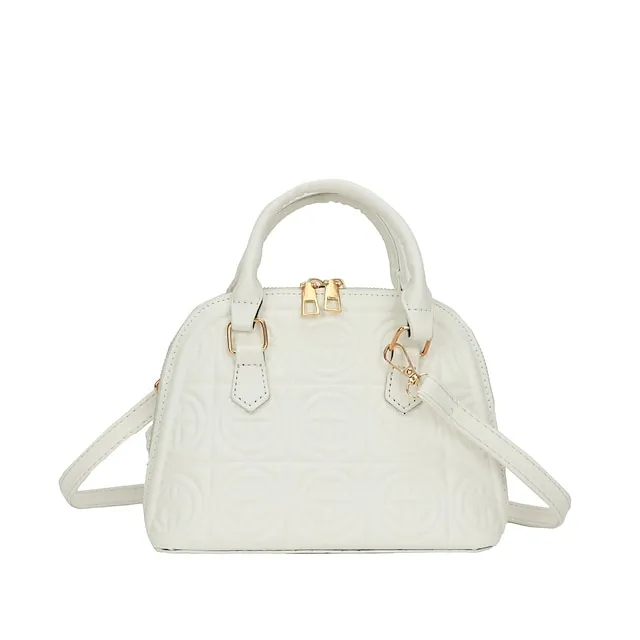 Women's Handbag Shoulder Bag PU Leather Daily Durable Light Pink Black White